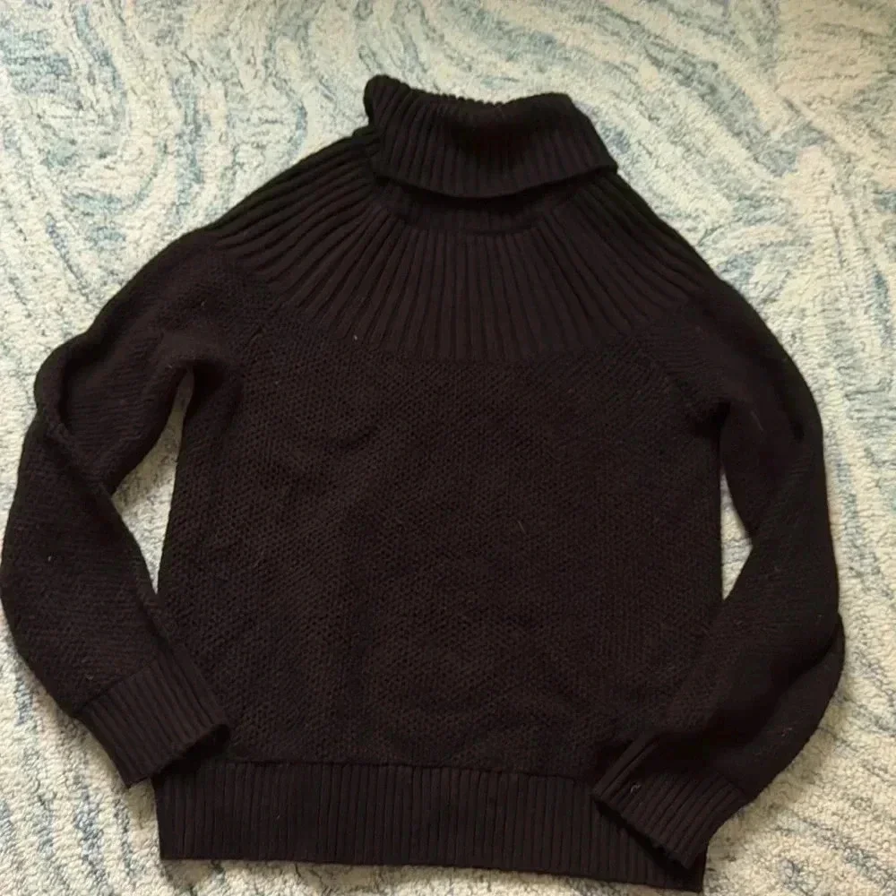 J.Crew mix, texture, ribbed turtleneck, classic sweater, medium